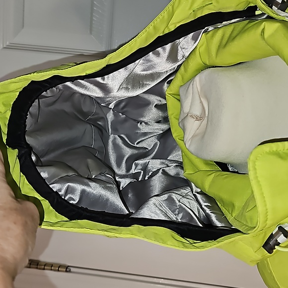 Oakley lime green yellow snowboard ski jacket magnetic button size medium - Picture 11 of 17